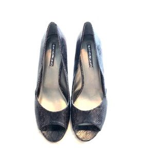 Bandolino Gray Snake Skin Pumps, Sz 10